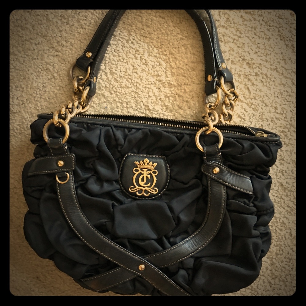 Juicy Couture purse with gold chain links